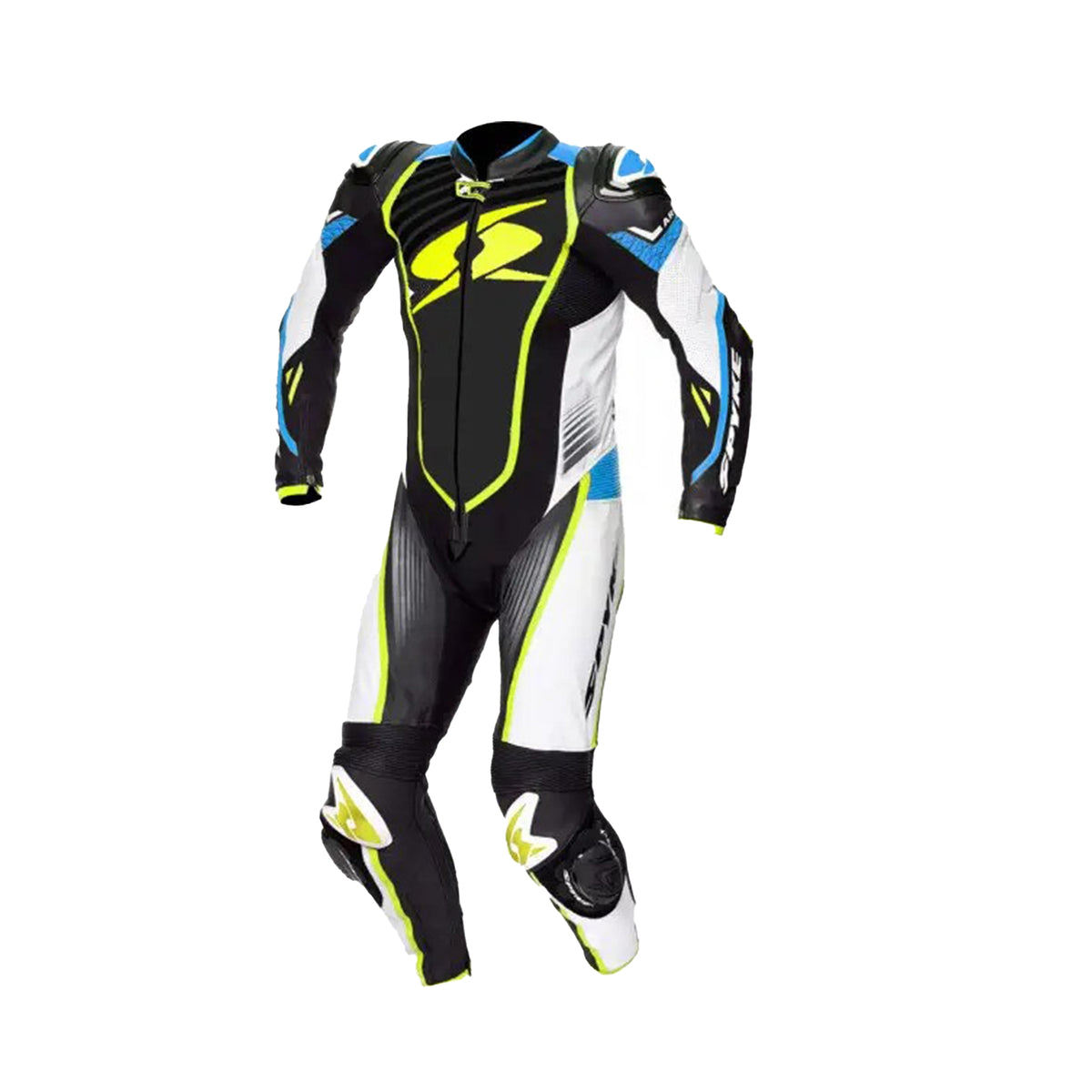 SPYKE - ARAGON RACE 1PC SUIT BLUE/BLACK/FLUO YELLOW