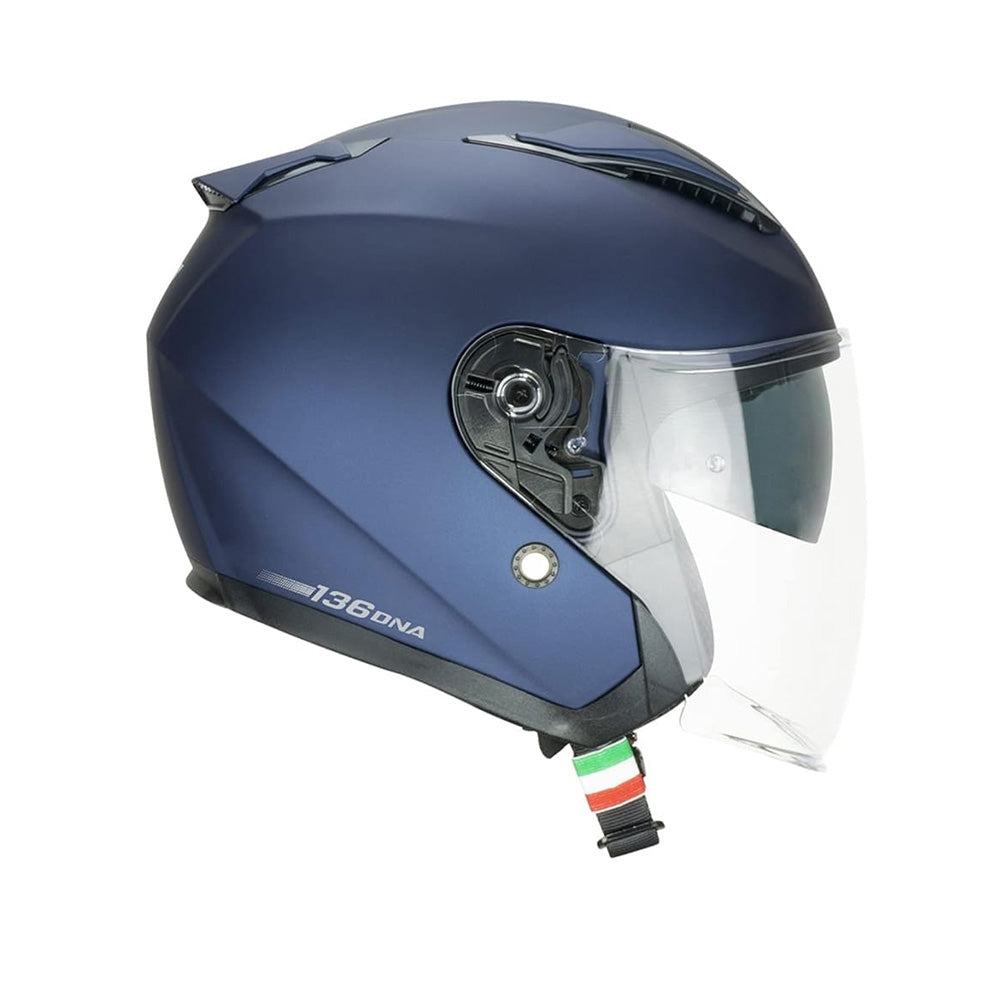 CGM 136A DNA MONO Jet Casco Abatibles Azul Satinado