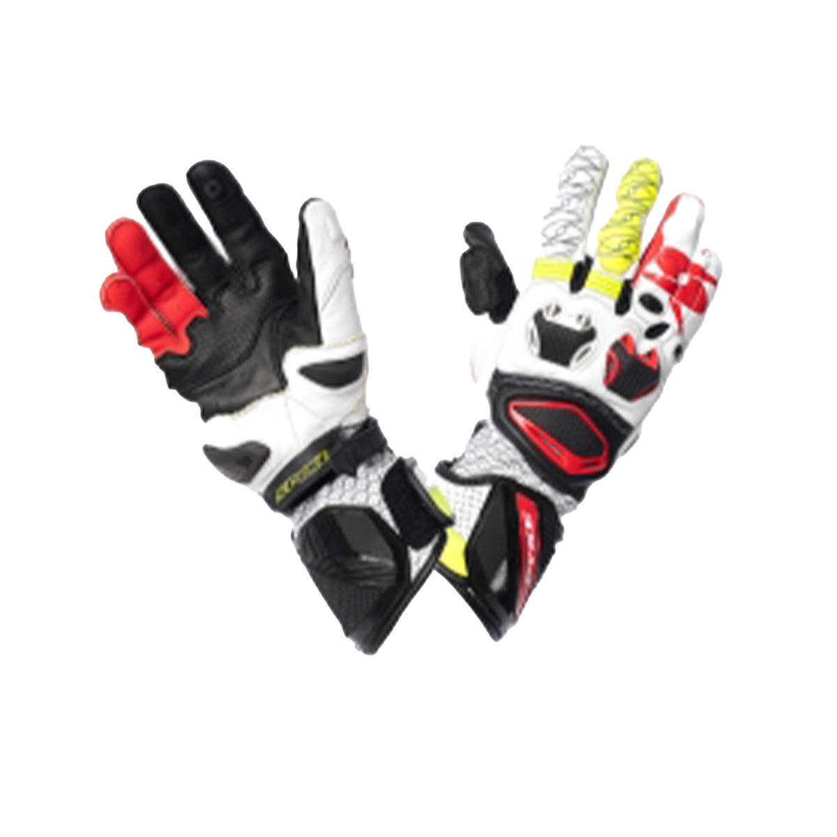 SPYKE Tech Pro Racing Man Guantes Blanco/Negro/Rojo/Amari