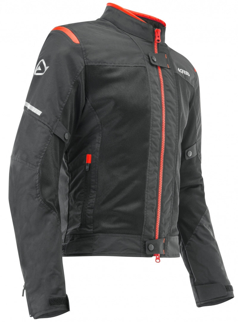 ACERBIS - Chaqueta Ce Ramsey Vented Man Negro/Rojo