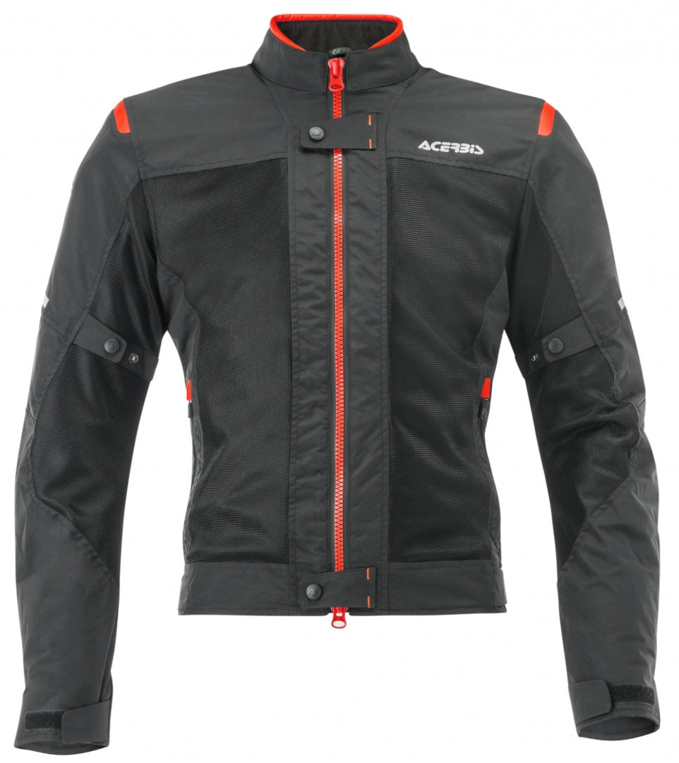 ACERBIS - Chaqueta Ce Ramsey Vented Man Negro/Rojo