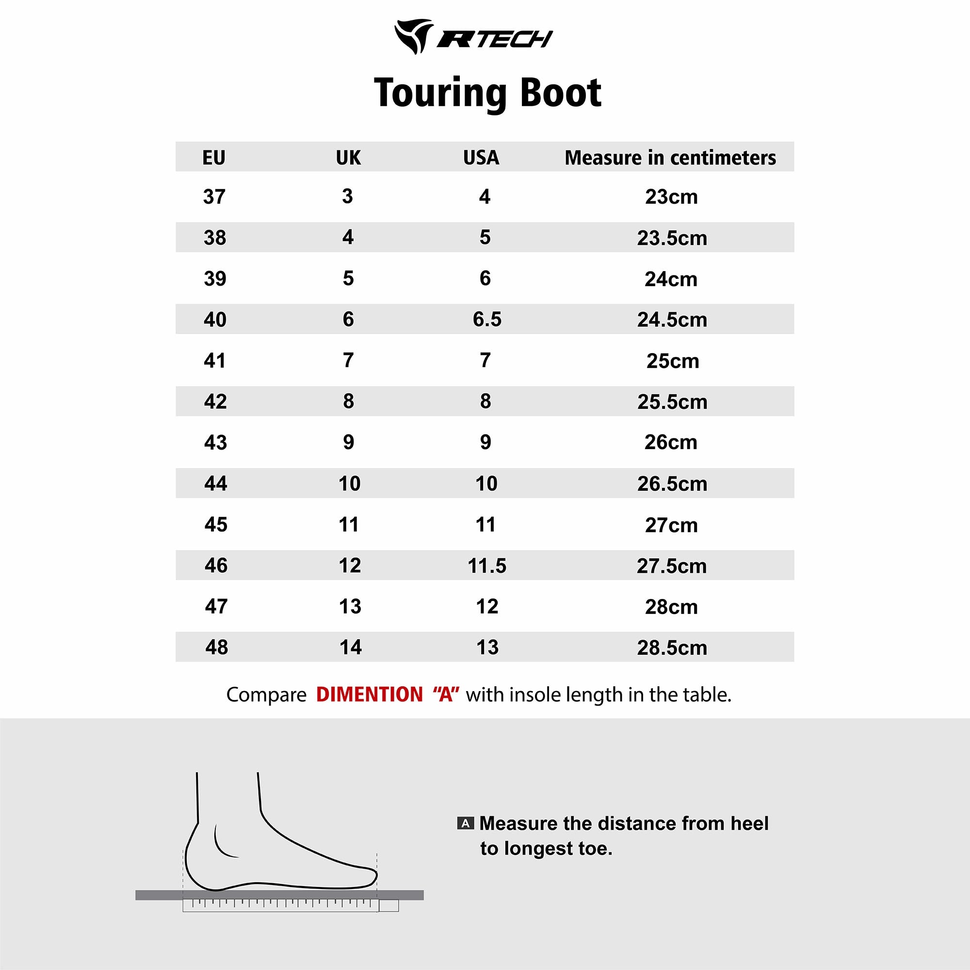 R-TECH - Botas  Solution WP Touring Negro