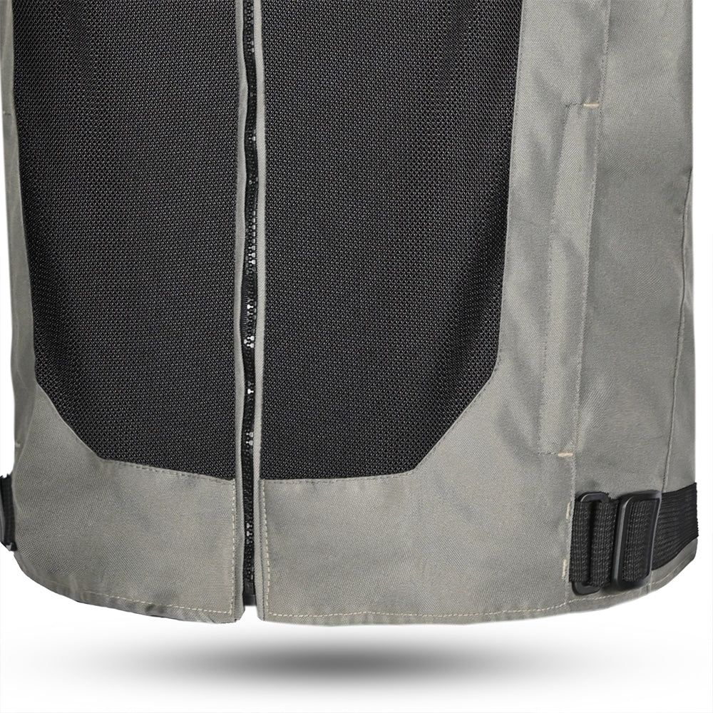 R-TECH SPIRAL MESH CHAQUETA DE MOTO DE HOMBRE TEXTIL  HIELO GRIS AMARILLO FLOUR