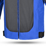 R-TECH SPIRAL MESH CHAQUETA DE MOTO DE HOMBRE TEXTIL  AZUL GRIS ROJO