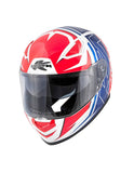 KAPPA KV41 Dallas Moto Integral Turismo Casco Blanco Brillante Rojo - CASCO