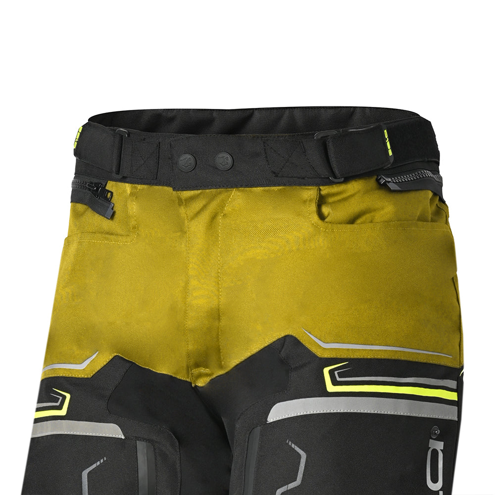 BELA - Pantalón Textil Watson Negro/Marrón/Amarillo/Blanco