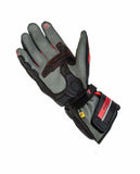 REBEL HORN - GUANTES PIEL ST LONG NEGRO/GRIS/ROJO