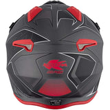 KAPPA KV45 Trial Gemini Jet Urban Turismo Casco Negro Mate Rojo - CASCO