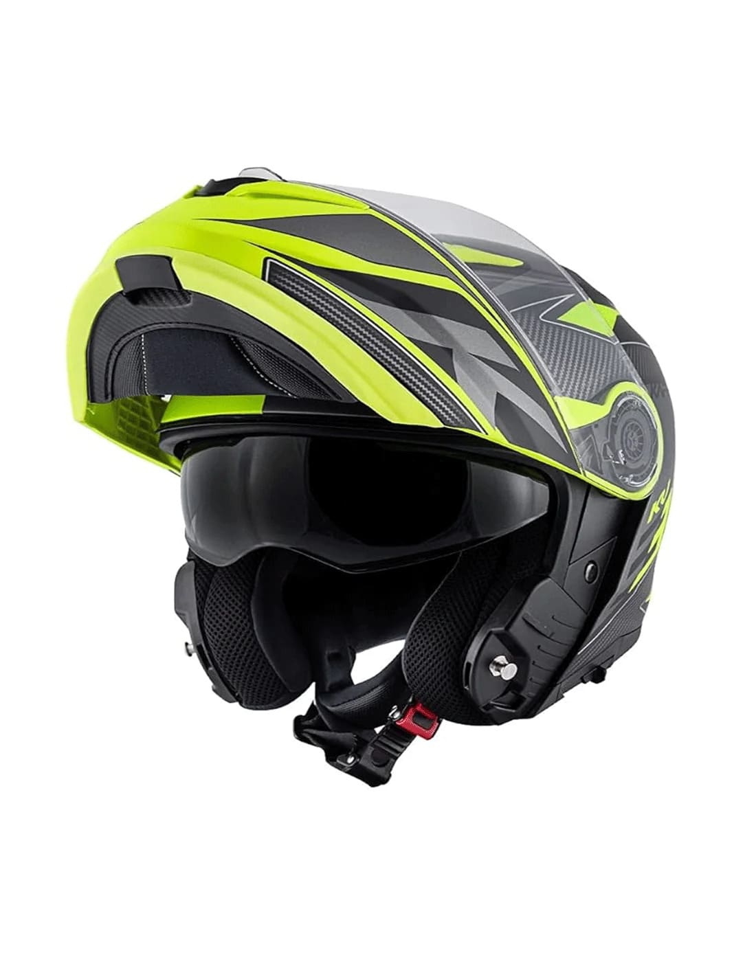 KAPPA KV32 Orlando Moto Modular Casco Negro Mate Amarillo - CASCO