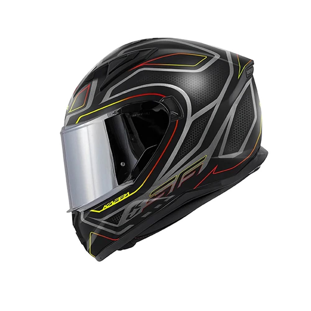 KAPPA KV56 BR Motocicleta Integral Casco Amarillo Neón Gris - CASCO