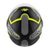 KAPPA KV40 Hawaii Moto Cara Abierta Casco Negro Gris Amarillo - CASCO
