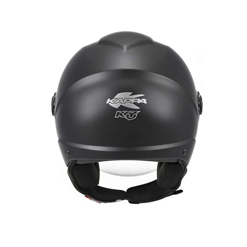 KAPPA KV57B Moto Cara Abierta Casco Negro Mate