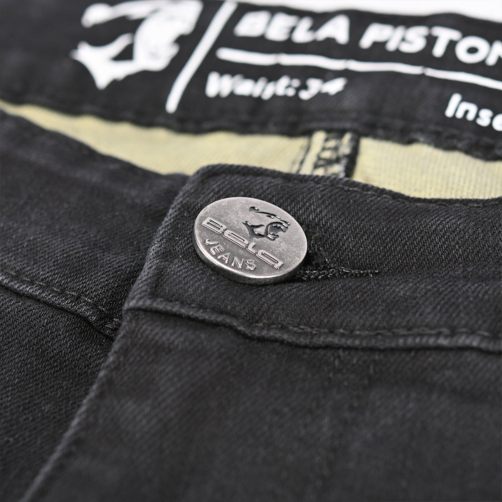 BELA - Pantalon Vaquero Piston Denim 34L Jeans Negro