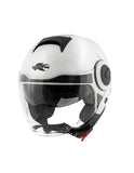 KAPPA KV37 EVO Moto Cara Abierta Casco Blanco Negro - CASCO
