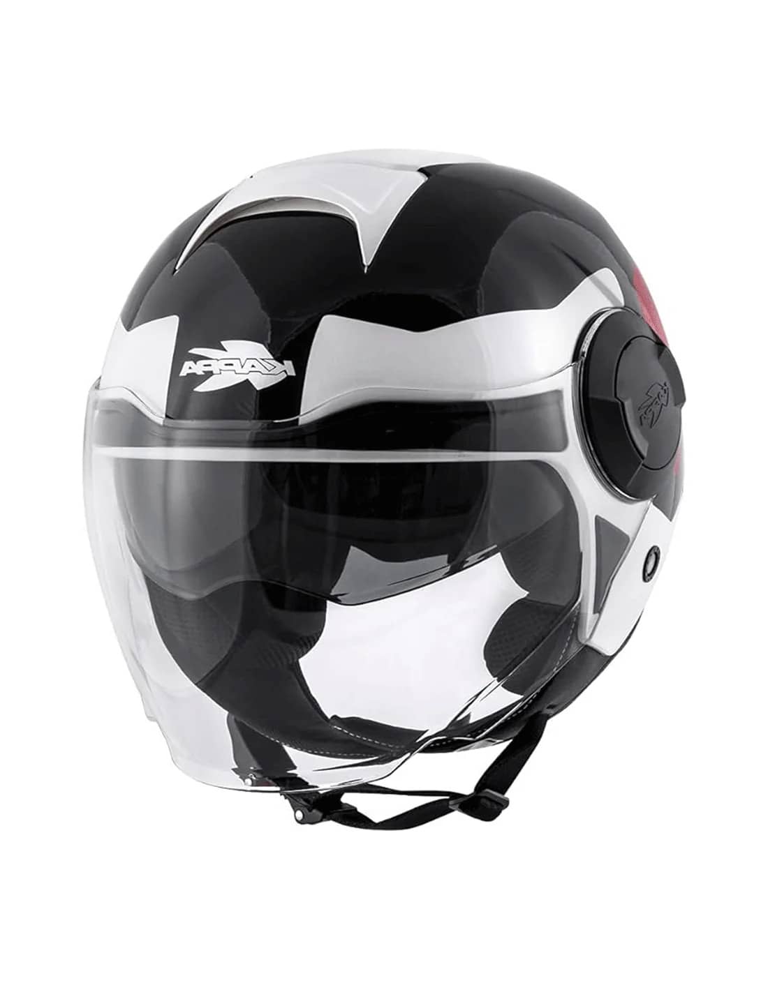 KAPPA KV37 EVO Moto Cara Abierta Casco Blanco Marrón Negro - CASCO