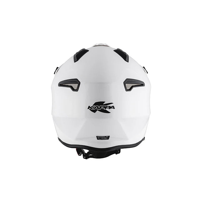 KAPPA KV45 Trial Estilo Retro Jet Casco Blanco Brillante - CASCO