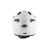 KAPPA KV45 Trial Estilo Retro Jet Casco Blanco Brillante - CASCO