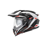 Kappa KV33 Enduro Wizard aventura Casco blanco negro rojo - CASCO