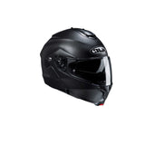 HJC C91N DEPORTIVO MOTOCICLETA CASCO MODULAR SEMIPLANO NEGRO