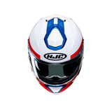 HJC i91 BINA MC21 Casco Modular de moto Blanco Azul Rojo