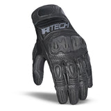 R-TECH - Guante Piel Rocco Racing Negro