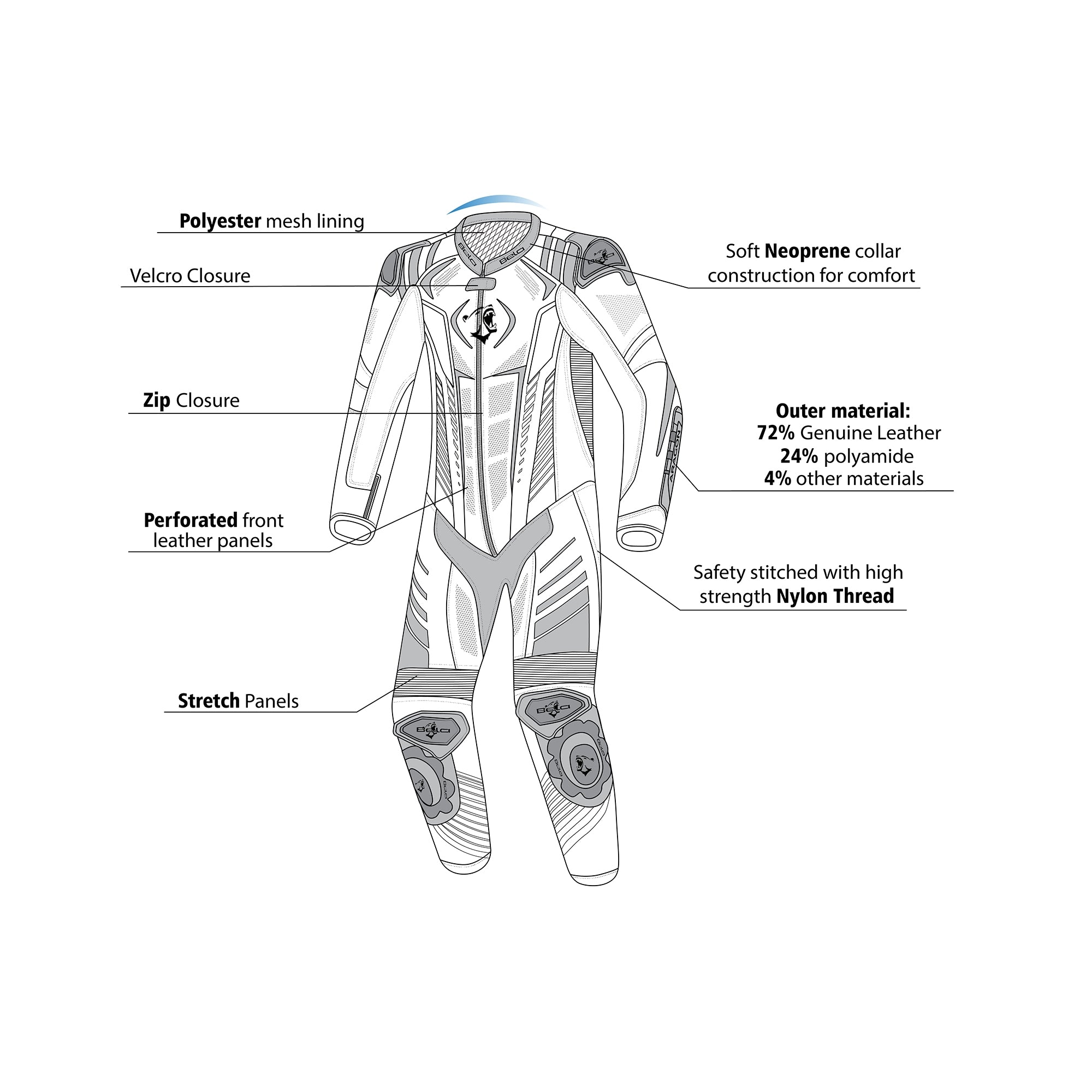 BELA - Mono 1 PC Aragone Negro