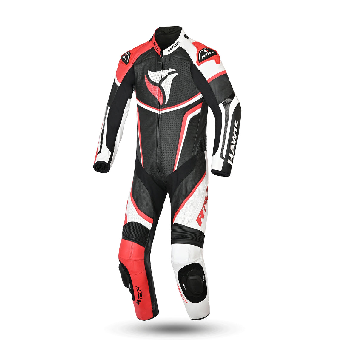 R-TECH -Mono 1 PC Hawk Negro/Blanco/Rojo