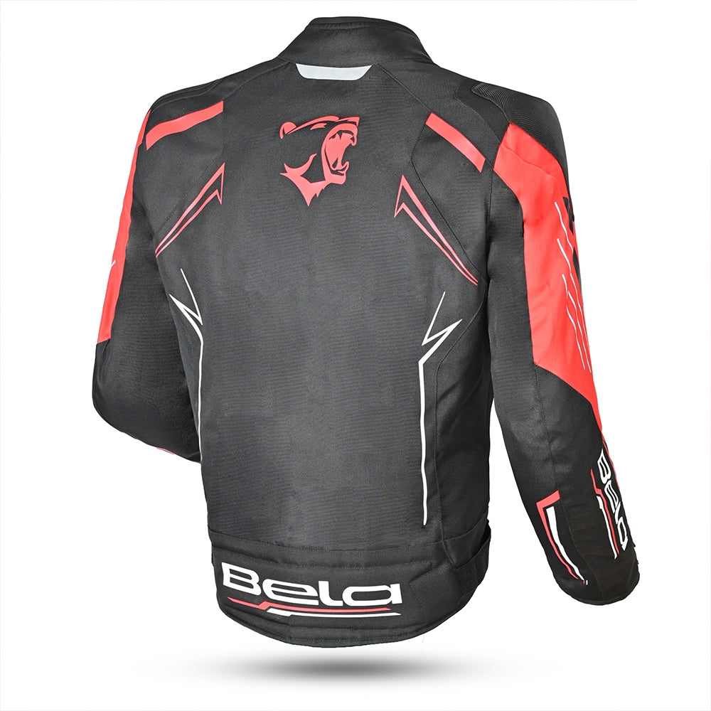 BELA - Chaqueta Textil Panther Negro/Rojo