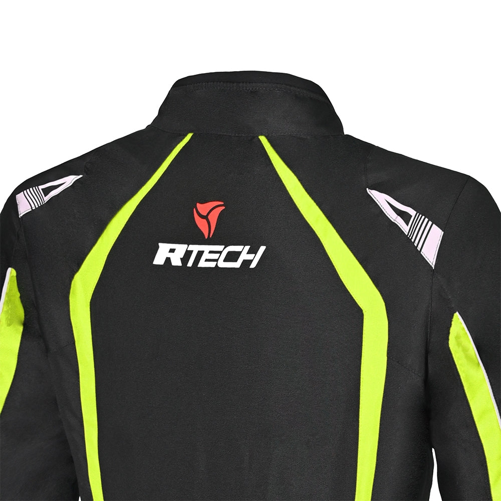 R-TECH - Chaqueta Textil Marshal Lady Negro/Amarillo Fluor