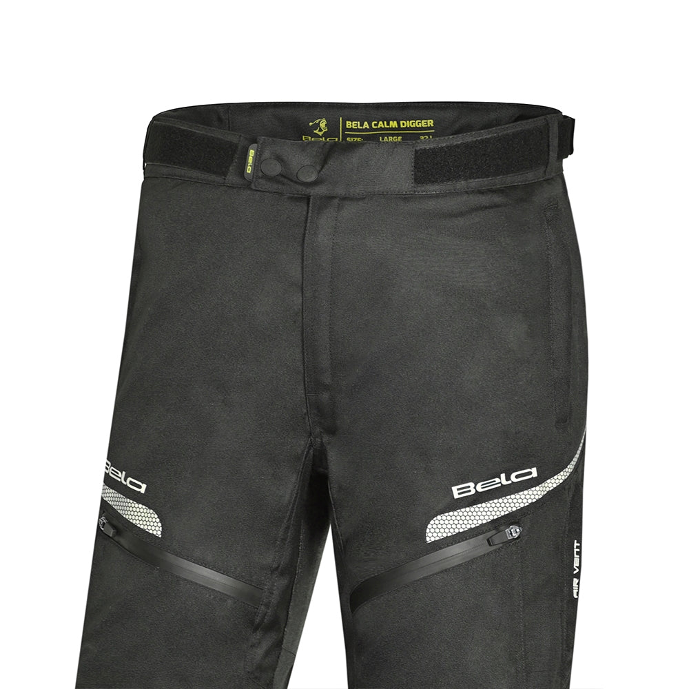 BELA - Pantalon Calm Digger Man 32L Negro/Amarillo fluor