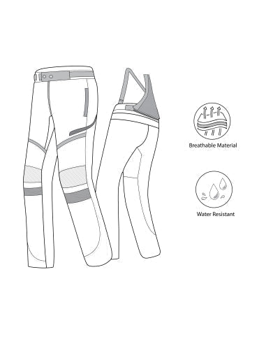 BELA - Pantalon Calm Digger Man 32L Negro/Amarillo