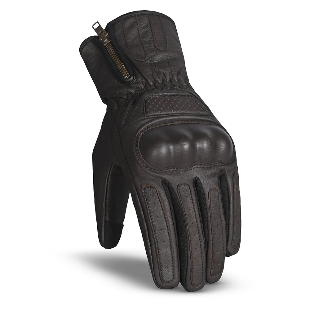 R-TECH - Guantes Piel Dynamic Marrón