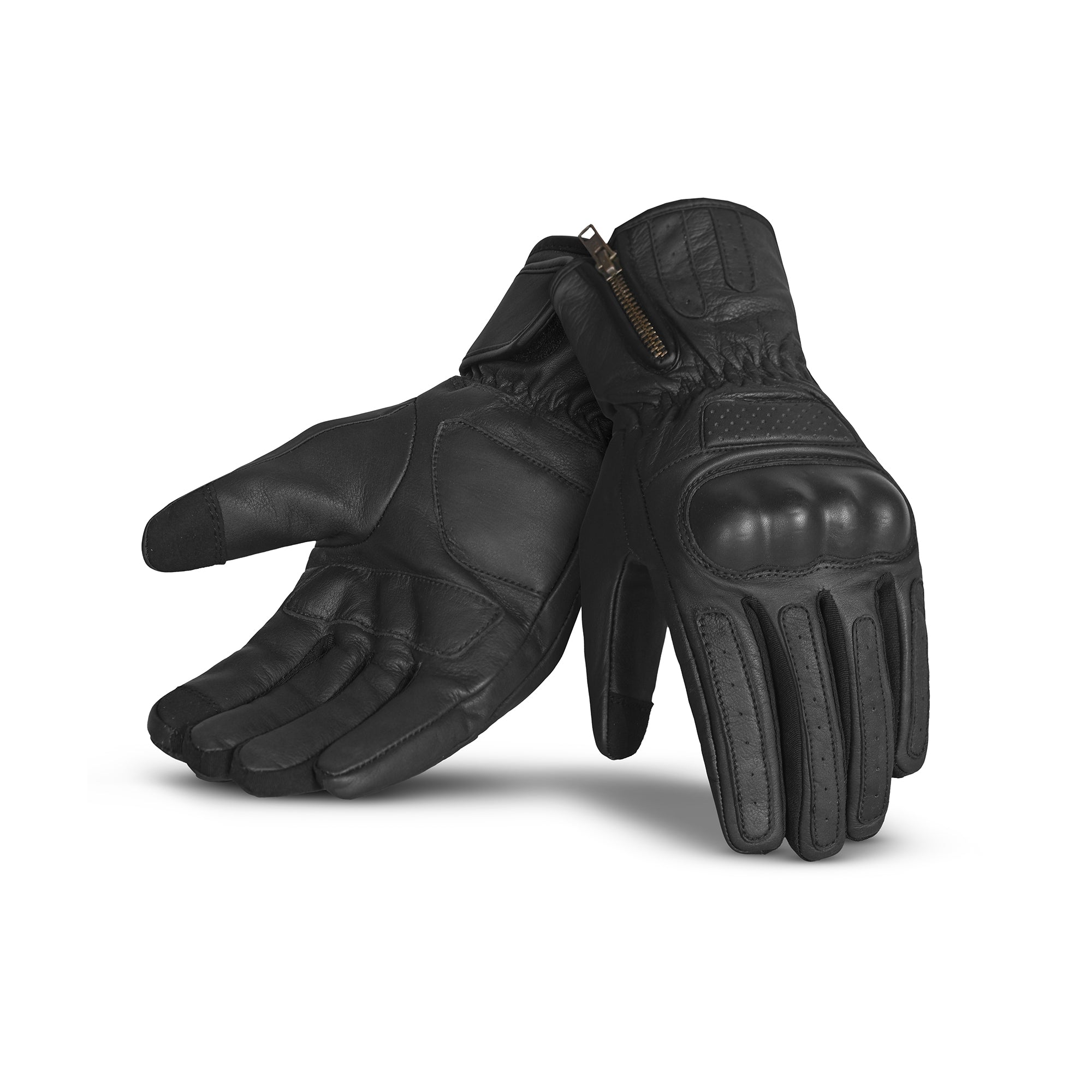 R-TECH - Guantes Piel Dynamic Negro