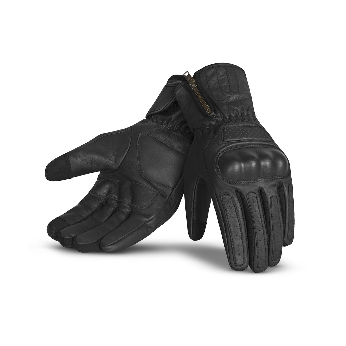 R-TECH - Guantes Piel Dynamic Negro