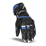 R-TECH - Guante Piel Robo Lady Negro/Azul