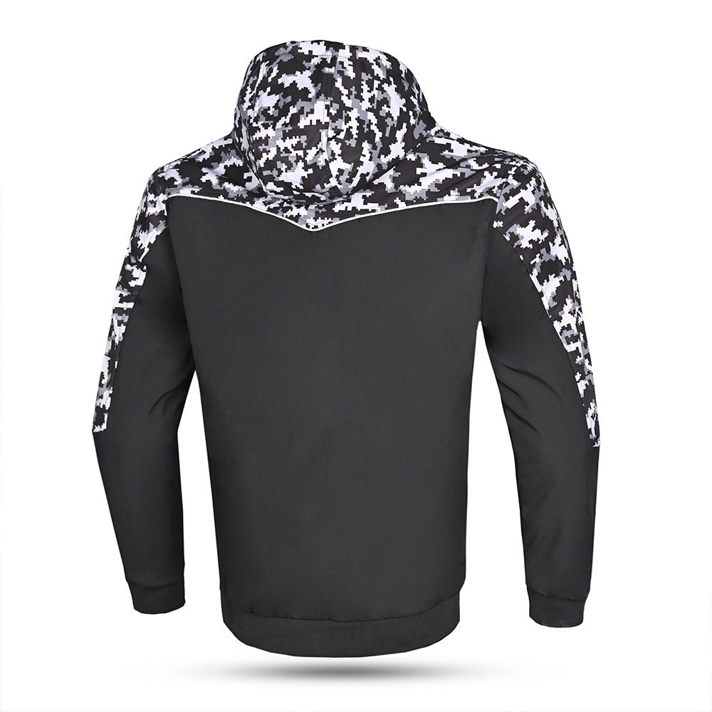 BELA - Camo Rush Hoodie Negro/Oliva Verde