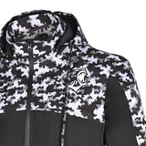 BELA - Camo Rush Hoodie Negro/Gris Oscuro