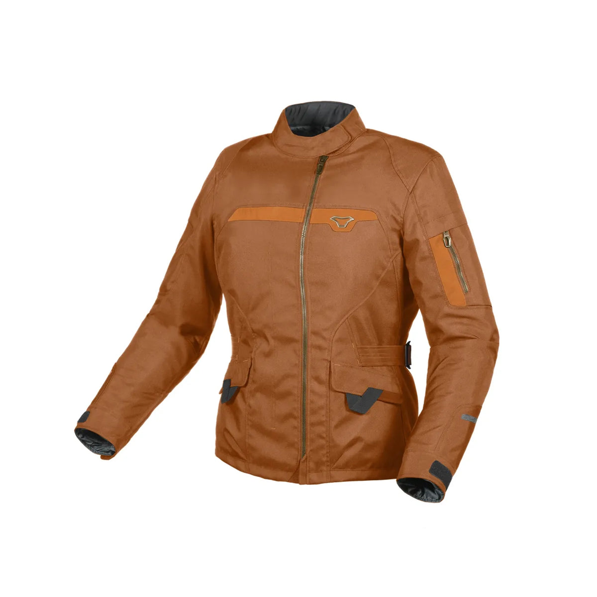 Macna Evora impermeable Chaqueta textil de mujer Rust brown