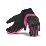 R-TECH - Guante Textil Lady Cruiser Negro/Rosa