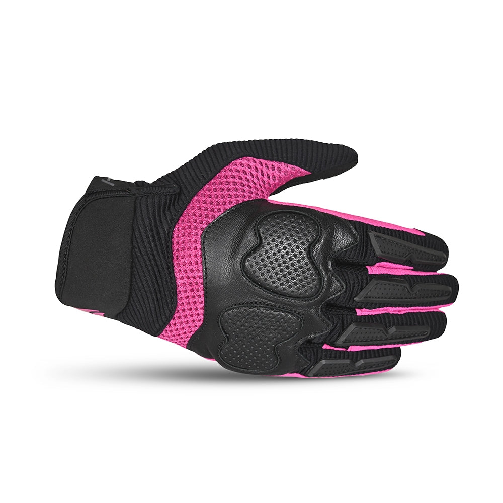 R-TECH - Guante Textil Lady Cruiser Negro/Rosa