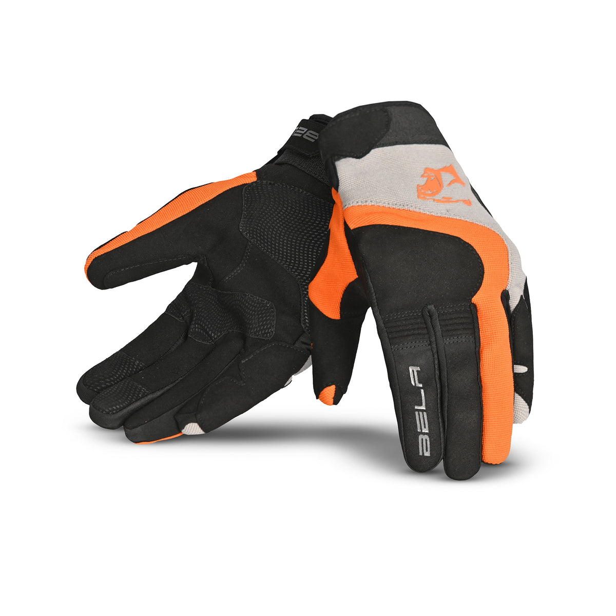 BELA - Guante Textil Adventure Negro/Naranja