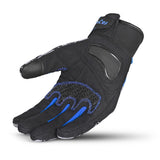 R-TECH - Guante Textil Leopard Negro/Azul