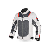 R-TECH - Chaqueta Textil Spiral Mesh Hielo/Negro/ Rojo