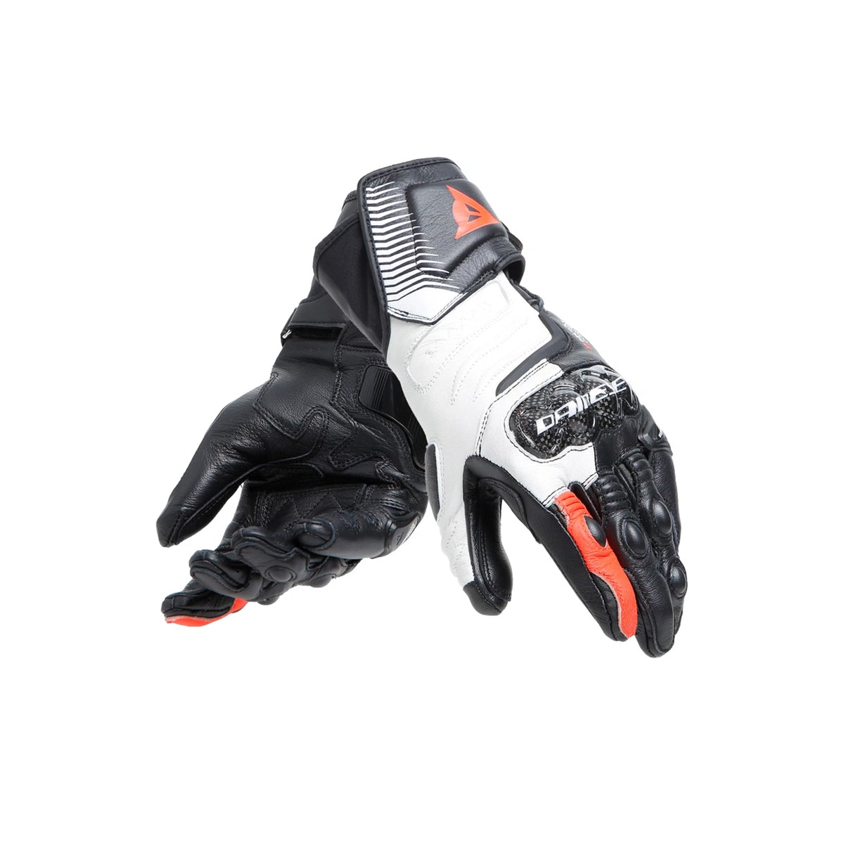 DAINESE - CARBON 4 ONG ADY LEATHER  GOVE BACK  WHITE  FUO-RED