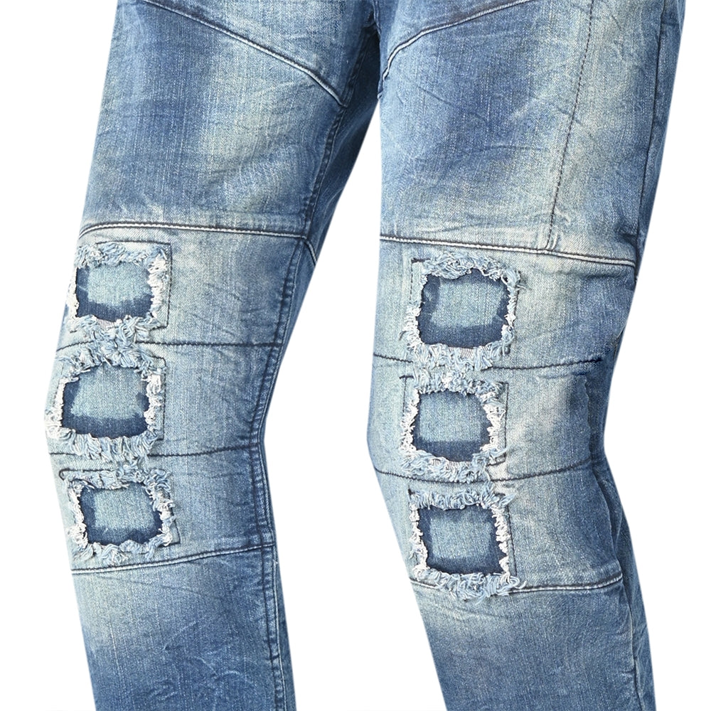 BELA - PANTALÓN TEXTIL PISTON (MXD-405) AZUL SUCIO