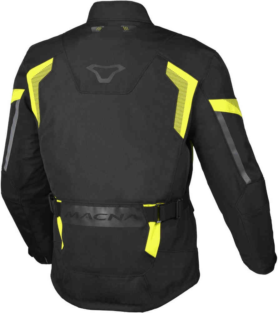 Macna Vaulture chaqueta textil impermeable Black/fluo yellow