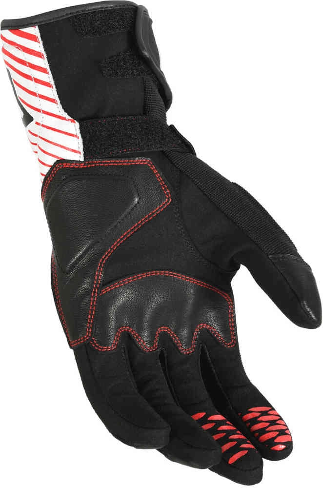 Macna Tempo Guantes perforados Black/white/red