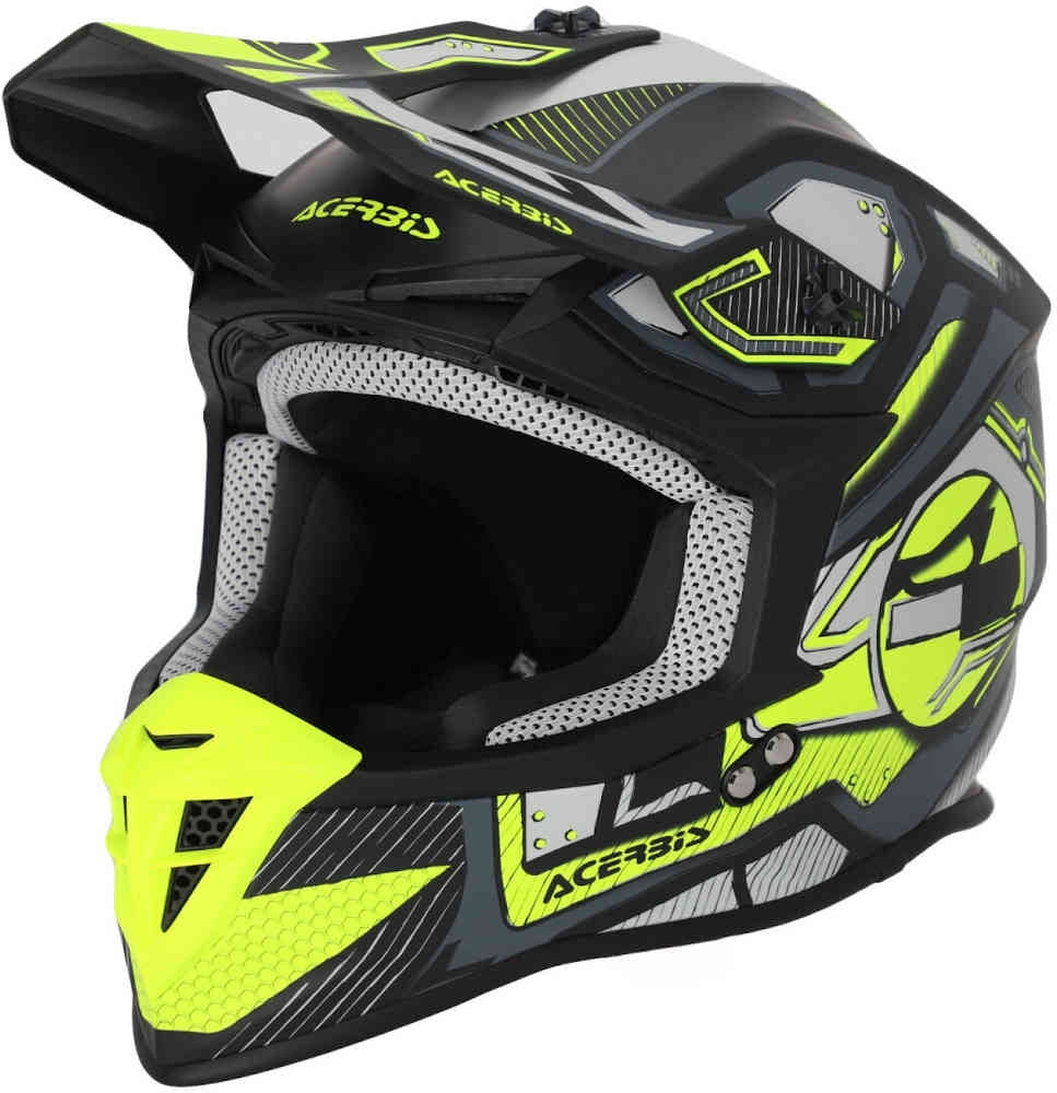 ACERBIS - CASCO LINEAR 2206 NERO/GIALLO FLUO