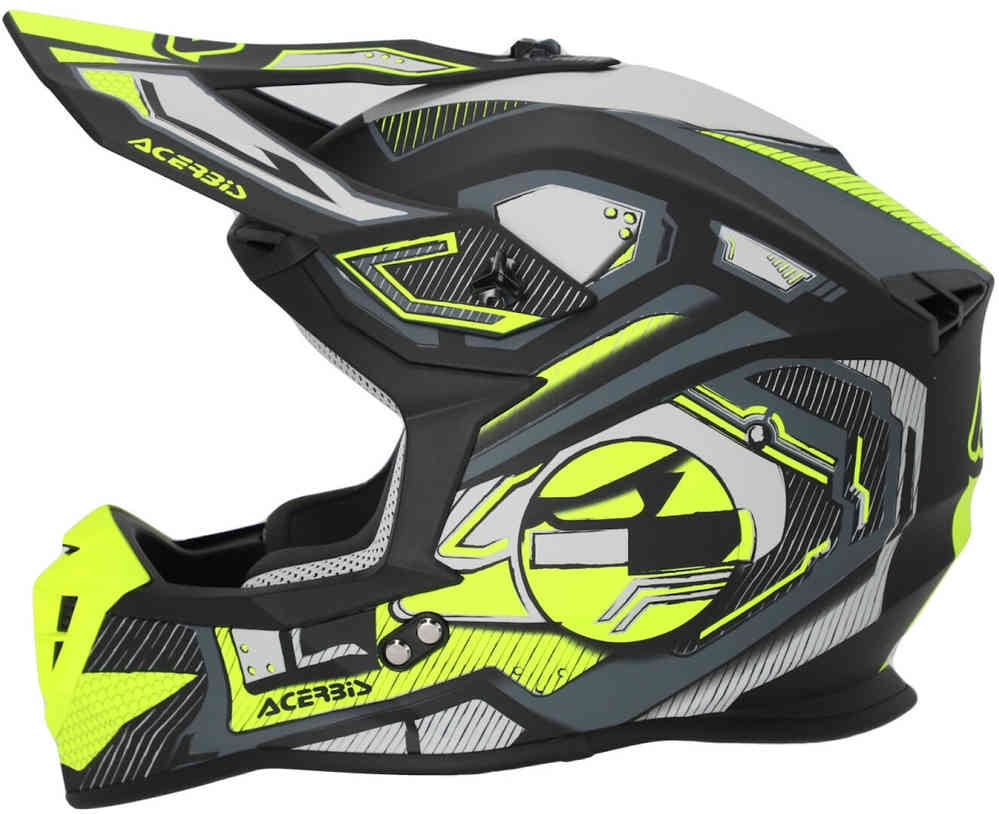 ACERBIS - CASCO LINEAR 2206 NERO/GIALLO FLUO