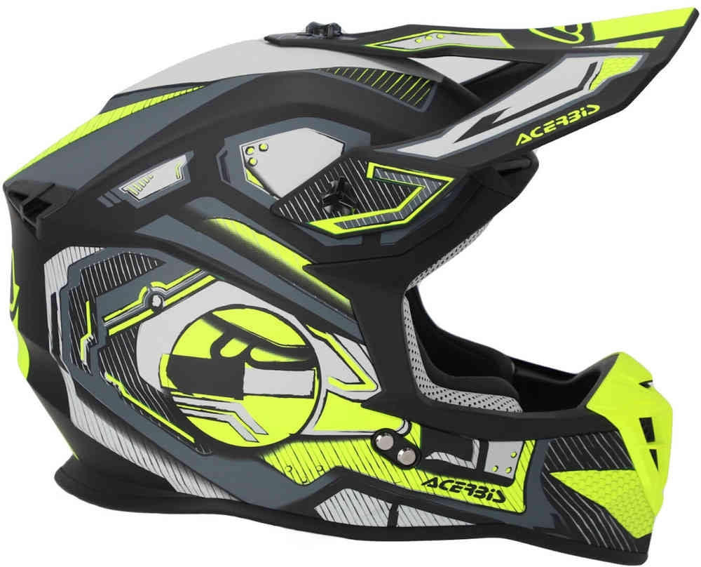 ACERBIS - CASCO LINEAR 2206 NERO/GIALLO FLUO